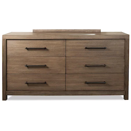 6 Drawer Dresser in Ecru Finish