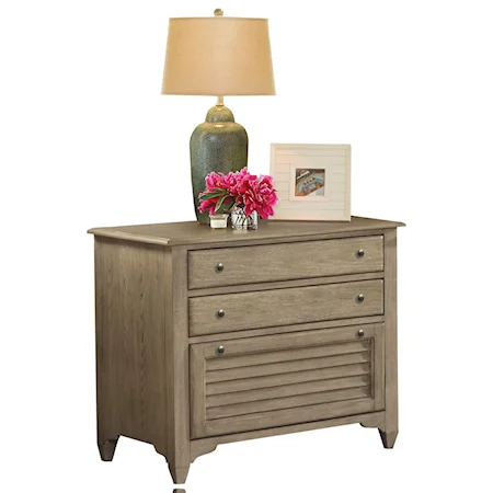 Lateral File Cabinet with Louvered Drawer