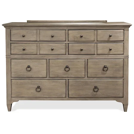 9-Drawer Dresser with Cedar-Veneer Bottom Drawers