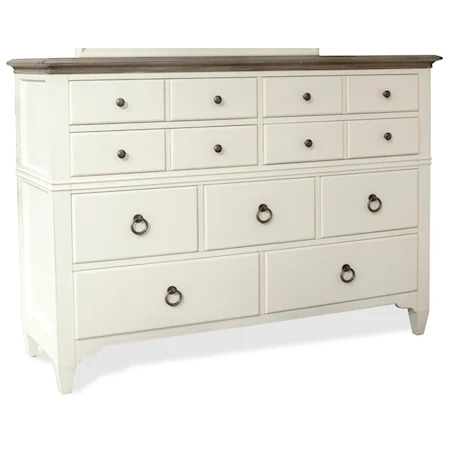 9-Drawer Dresser with Cedar-Veneer Bottom Drawers