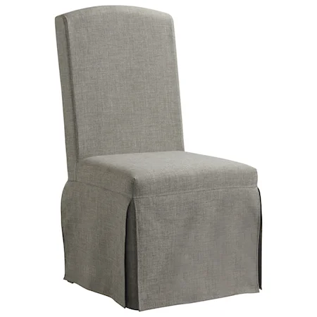 Traditional Upholstered Slipcover Chair