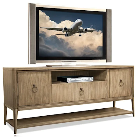 Entertainment Console with Ring Handle Hardware