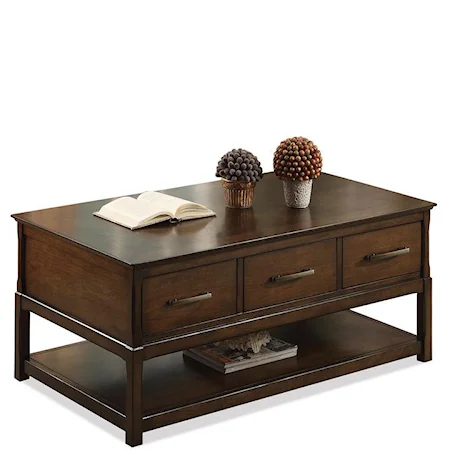 Rectangular Coffee Table w/ Drawers