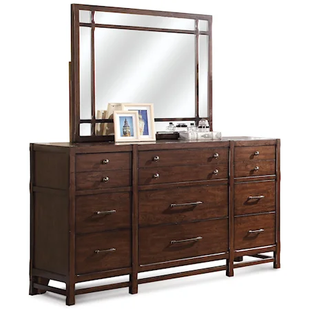 9-Drawer Dresser & Mirror Set