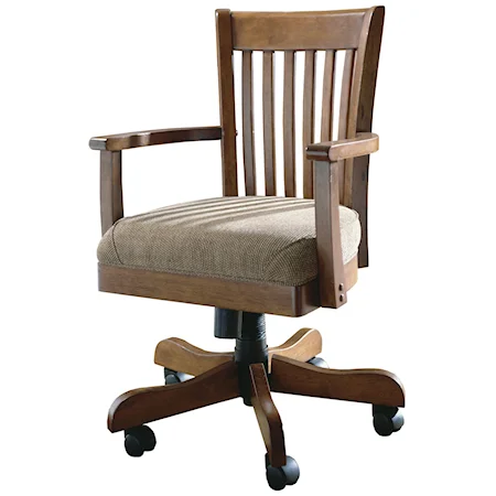 Banker's Desk Chair with Casters