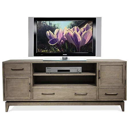 74-Inch TV Console with Removable Shelving