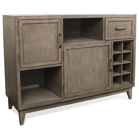 Console Sideboard with Removable Wine Bottle Storage