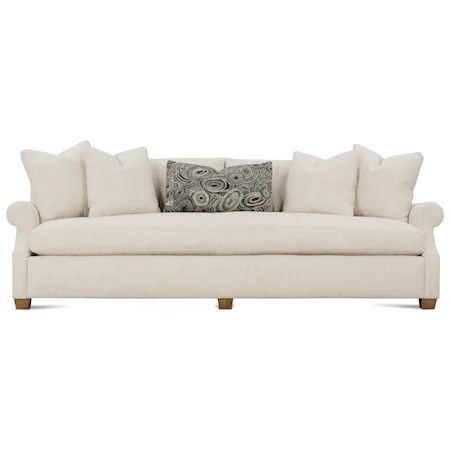 Contemporary 98'' Sofa with Bench Seat