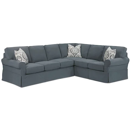 2-Piece Slipcovered Sectional