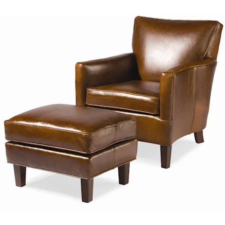 Club Chair with Ottoman