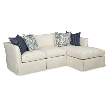 Transitional Two Piece Sectional Sofa with LAF Chaise