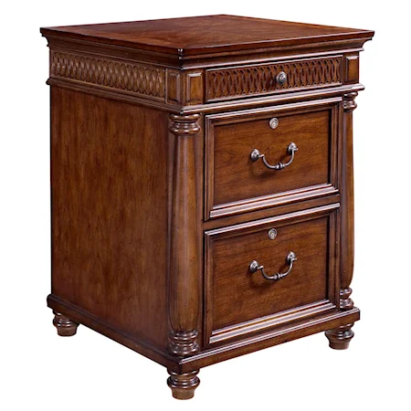 3 Drawer Cherry File Cabinet