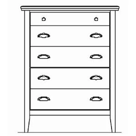 Nova Five Drawer Chest