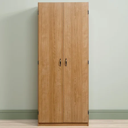 Wardrobe/Storage Cabinet with Garment Rod