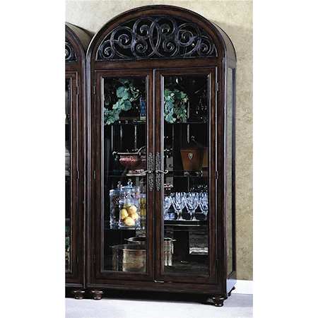 Bunching Curio Cabinet with Two Glass Doors