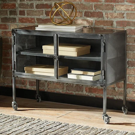 Industrial Accent Chest with Casters