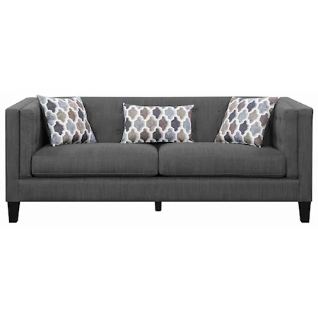 Modern Sofa with Track Arms