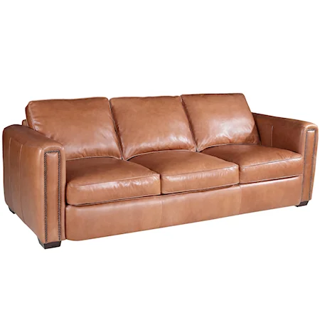 Contemporary Sofa With Track Arms