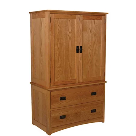Prairie Mission Short Armoire on Chest