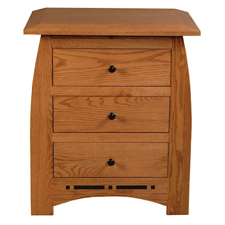 Bedside Chest with Pullout Surface