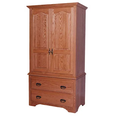 Country Tall Armoire on Chest