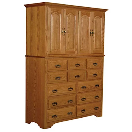 Country Armoire on Bureau