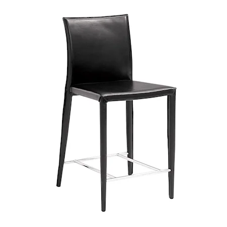 Contemporary 24 Inch Black Bar Stool