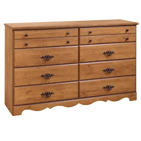 Eight Drawer Triple Dresser