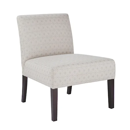 Two Pack Patterned Armless Accent Chairs