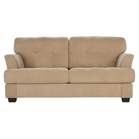 Elle Contemporary Tufted Two Seat Sofa