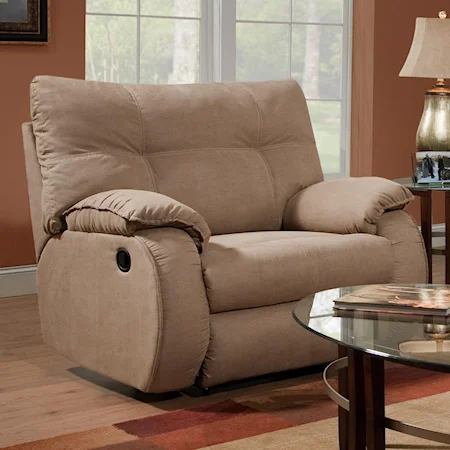 Plush Chair and a Half Recliner