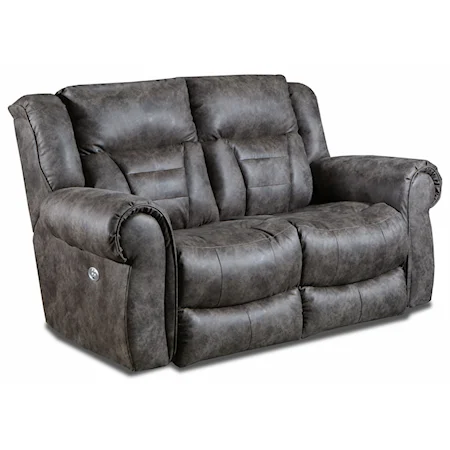 Casual Double Reclining Power Plus Loveseat with USB Ports