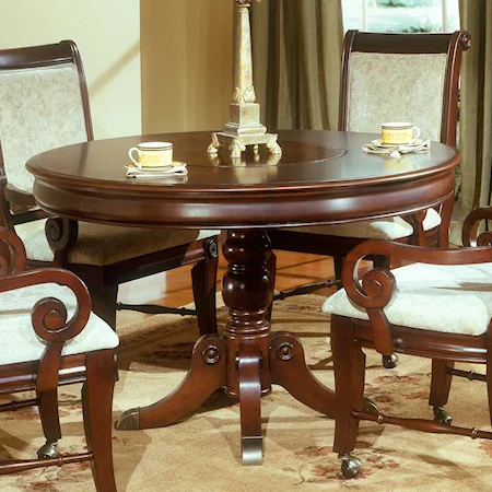 Round Single Pedestal Table