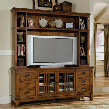 Entertainment Center Base and Hutch