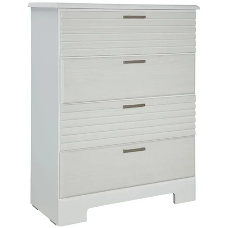 Drawer Chest with 4 Drawers and Vinyl Laminate