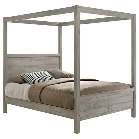 Contemporary King Canopy Bed