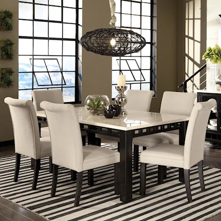 7 Piece Rectangle Table and Chairs Set
