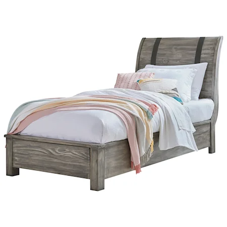 Rustic Twin Sleigh Bed