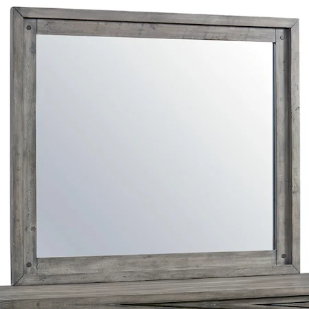 Mirror with Rustic Mirror Frame