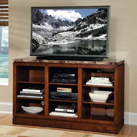 Entertainment Center with Gray Marble Top