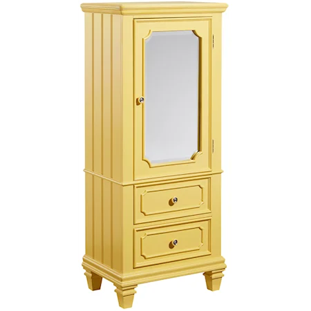 2 Drawer Wardrobe with Door and Mirror