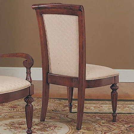 Upholstered Back Side Chair