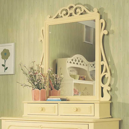 Two-Drawer Dressing Chest Mirror