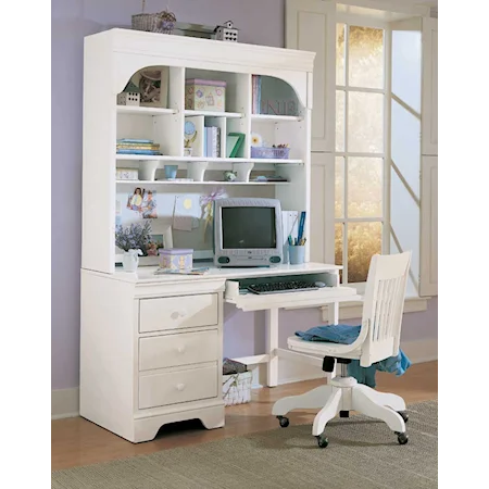 Contentment Computer Desk with Computer Hutch