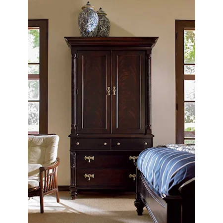 Traditional Mahogany Armoire