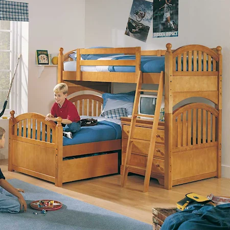 Twin-Over-Twin Loft Bunk Bed
