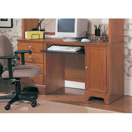 58" Computer Desk with File Drawer