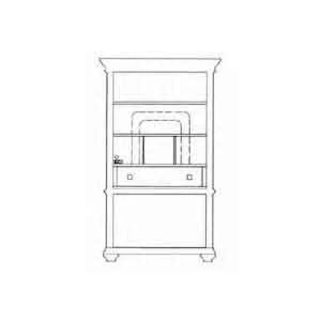 Two-Door Three-Drawer Armoire