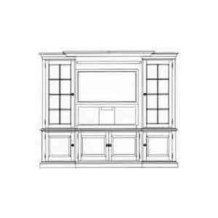 Four-Piece Mid-Size Theater Wall