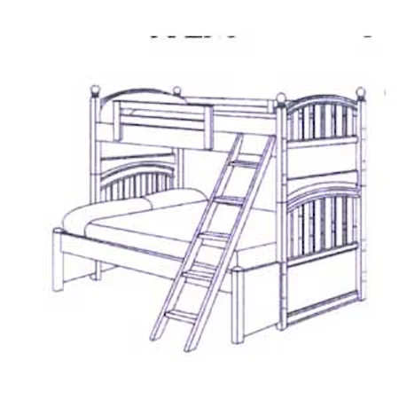 Tranquility Twin Over Double Bunk Beds